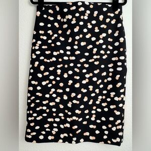 Philosophy Black White Pink polka dot skirt Size 6